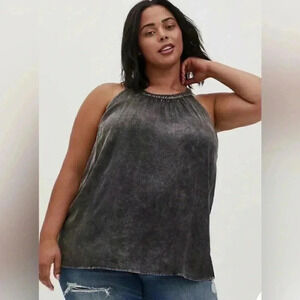 Torrid -  Mineral Wash Sleeveless Top